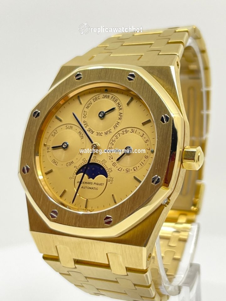 Audemars Piguet Royal Oak Perpetual Calendar Mens watch Unisex Automatic Yellow gold 25654BA 2