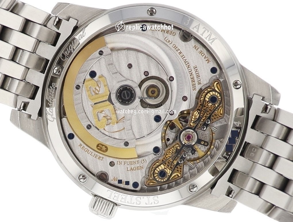 Glashtte Original PanoMaticLunar Mens watch Unisex Automatic Steel 90-02-02-02-04 2