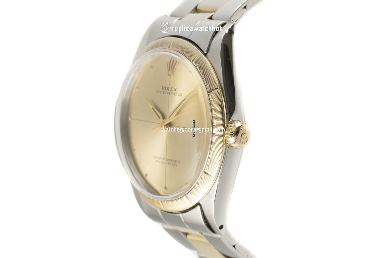Rolex Oyster Perpetual 34 Mens watch Unisex Gold Steel Automatic 1008 2