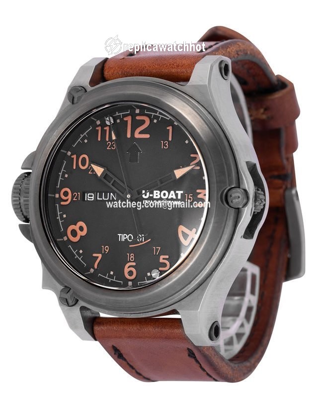 U-Boat Tipo 01 Mens watch Unisex Automatic Titanium BK BR 7472 2