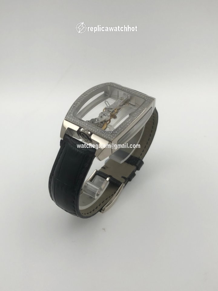 Corum Golden Bridge Mens watch Unisex Manual winding White gold 113.161.69 0001 0000 2