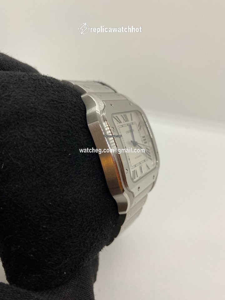 Cartier Santos Mens watch Unisex Automatic Steel WSSA0018 2