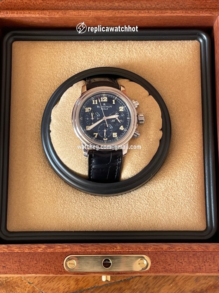 Blancpain Leman Fly-Back Mens watch Unisex Automatic White gold 2185 2