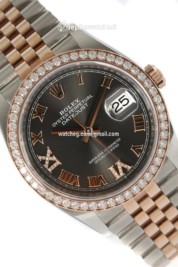 Rolex Datejust 36 Mens watch Unisex Gold Steel Automatic 126281 2