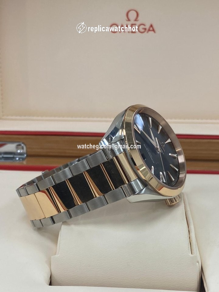 Omega Seamaster Aqua Terra Mens watch Unisex Automatic Gold Steel 220.20.41.21.06.001 2