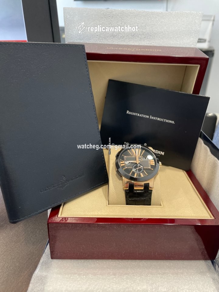 Ulysse Nardin Executive Dual Time Mens watch Unisex Automatic Rose gold 246-00-3 42 2