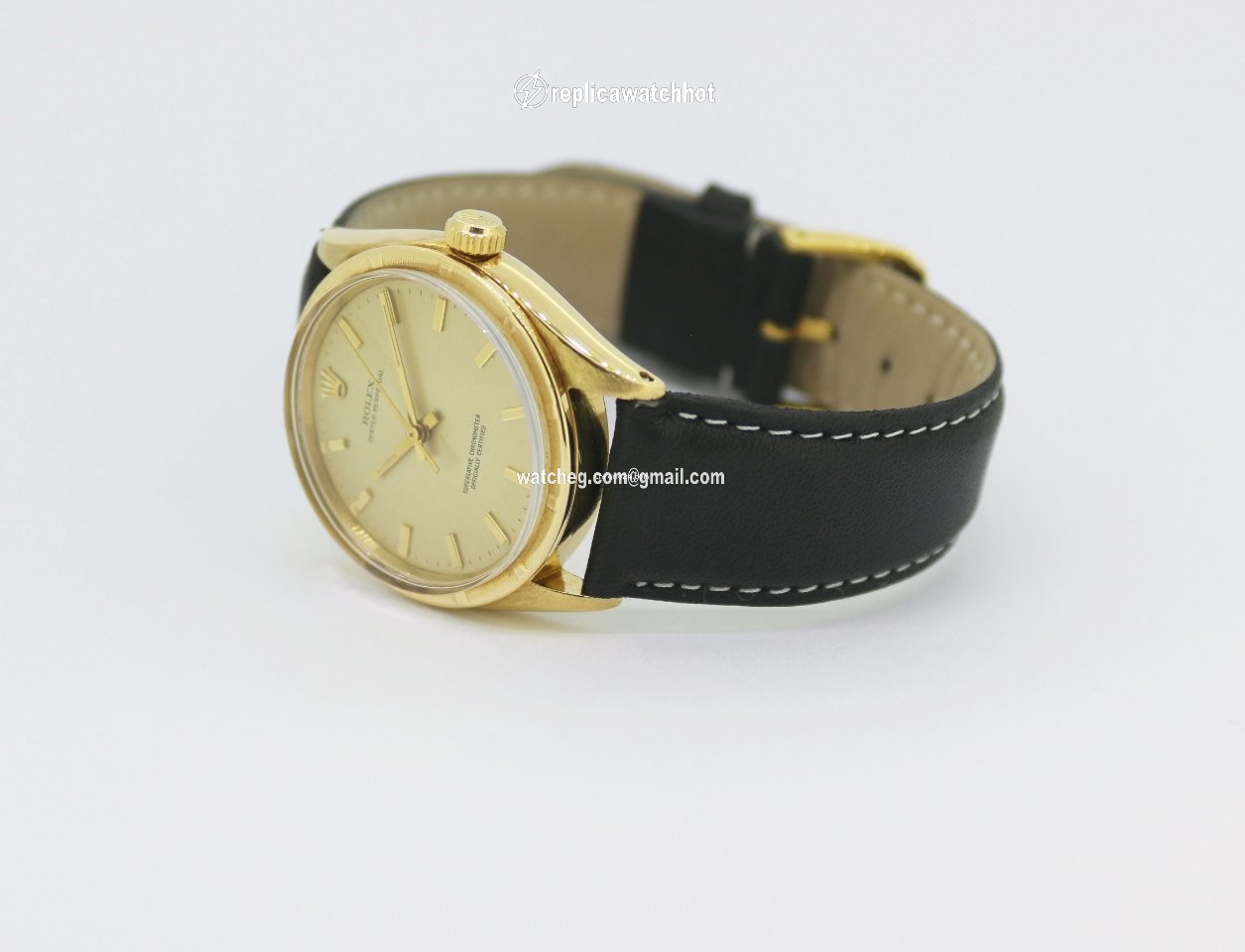 Rolex Oyster Perpetual 34 Mens watch Unisex Yellow gold Automatic 6569 2