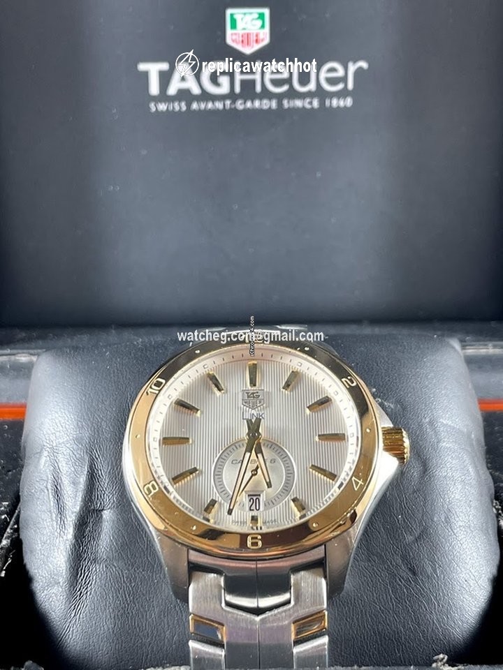 TAG Heuer Link Calibre 6 Gold Steel wat2150.bb0953 2