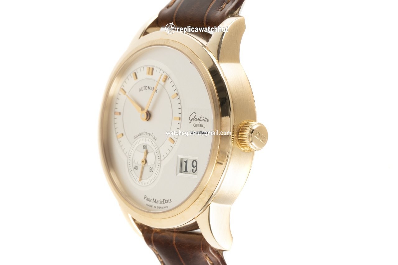 Glashtte Original PanoMaticDate Mens watch Unisex Automatic Yellow gold 90-01-01-01-04 2