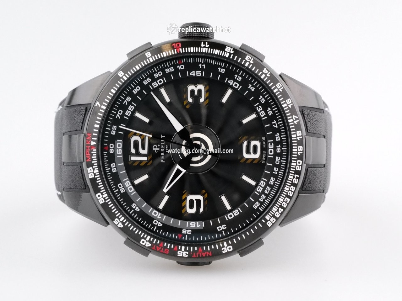 Perrelet Turbine Pilot Mens watch Unisex Automatic Steel A1086 1A 2