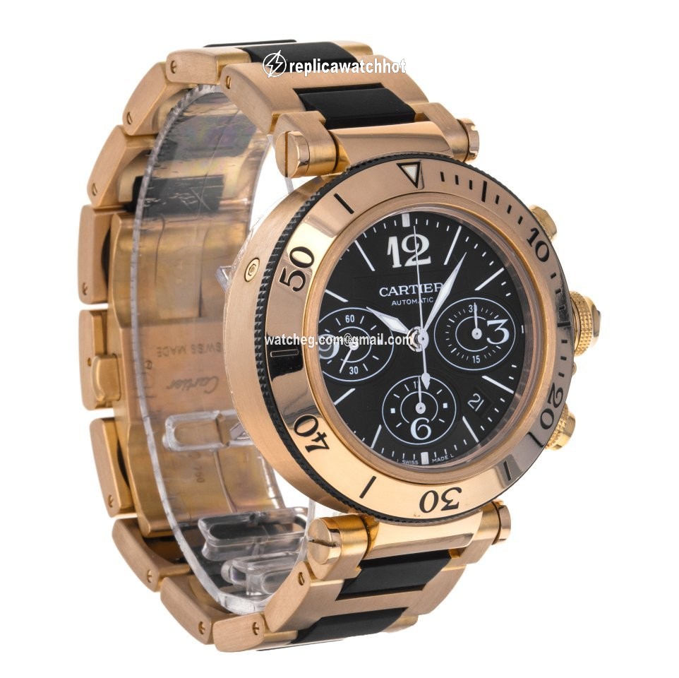 Cartier Pasha Seatimer Mens watch Unisex Automatic Rose gold W301980M  3066 2