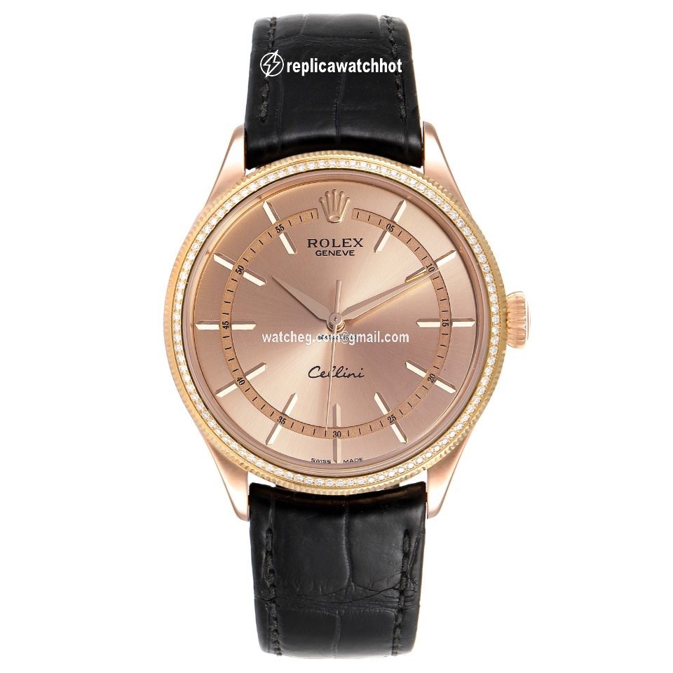 Rolex Cellini Time Mens watch Unisex Rose gold Automatic 50705 2