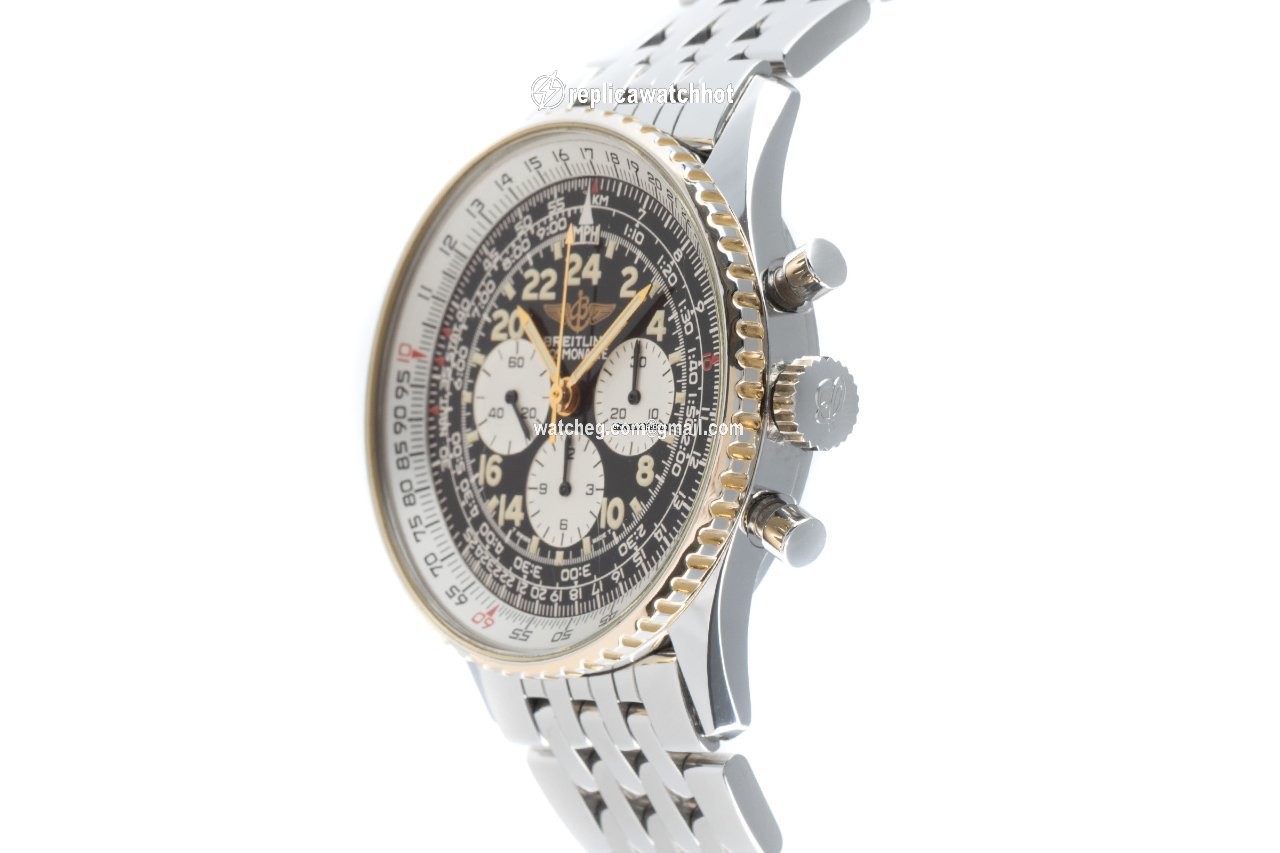 Breitling Navitimer Cosmonaute Mens watch Unisex Manual winding Gold Steel B12019 2