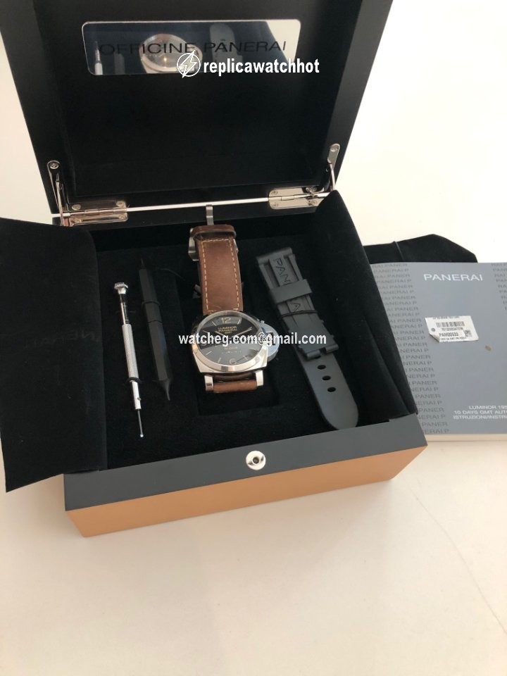 Panerai Luminor 1950 10 Days GMT Mens watch Unisex Automatic Steel PAM 00533 2