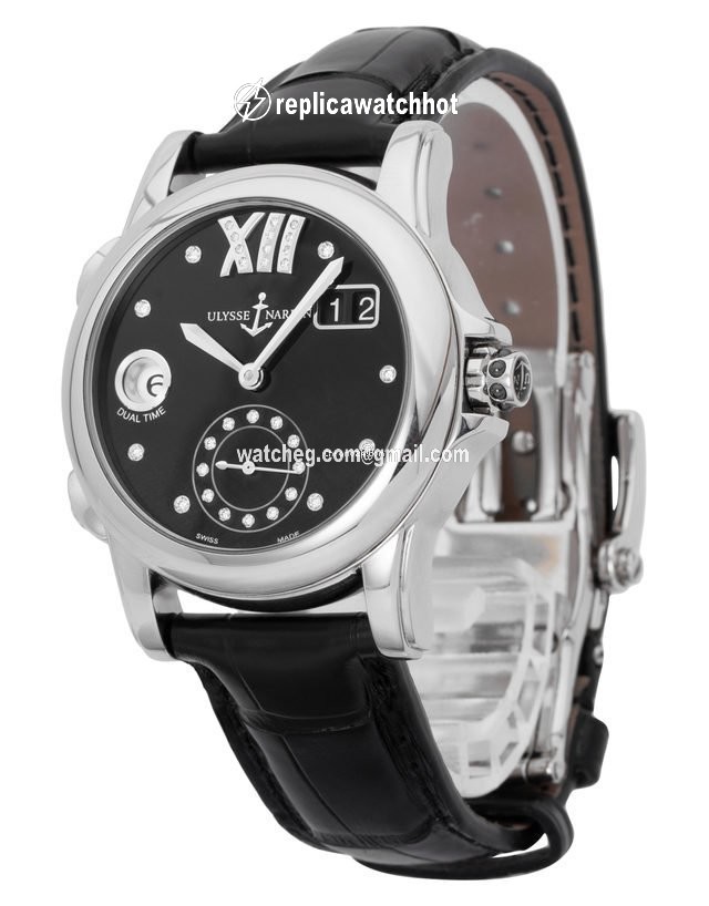 Ulysse Nardin Dual Time Womens watch Automatic Steel 3343-222 30-02 2