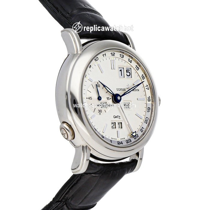 Ulysse Nardin GMT + - Perpetual Mens watch Unisex Automatic White gold 320-22 32 2