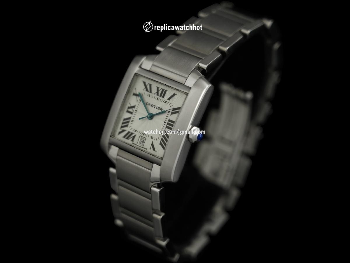 Cartier Tank Francaise Mens watch Unisex Automatic Steel 8120 2