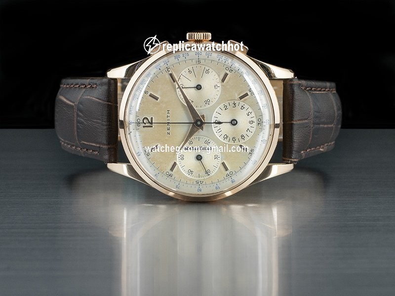 Zenith Mens watch Unisex Manual winding Rose gold 20528 2