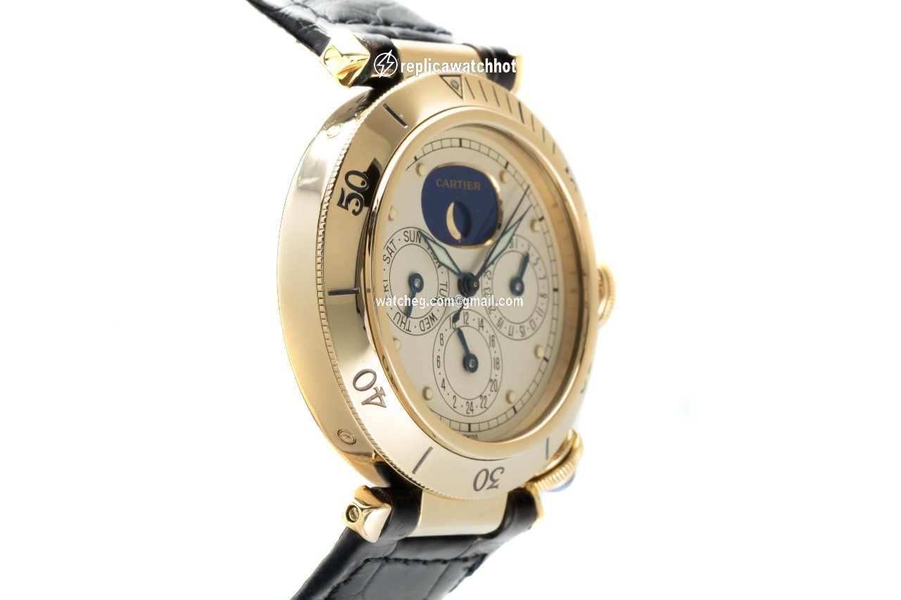 Cartier Pasha Mens watch Unisex Quartz Yellow gold 30002 2