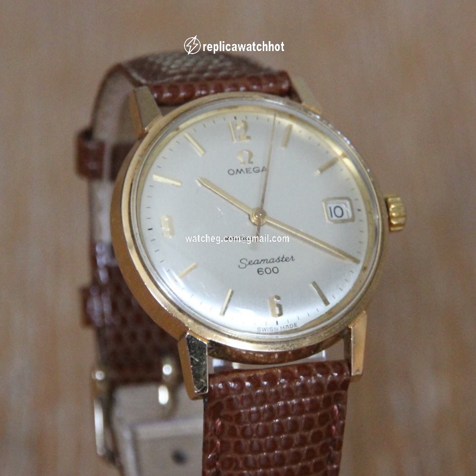 Omega Seamaster Mens watch Unisex Manual winding Yellow gold 136.011 2