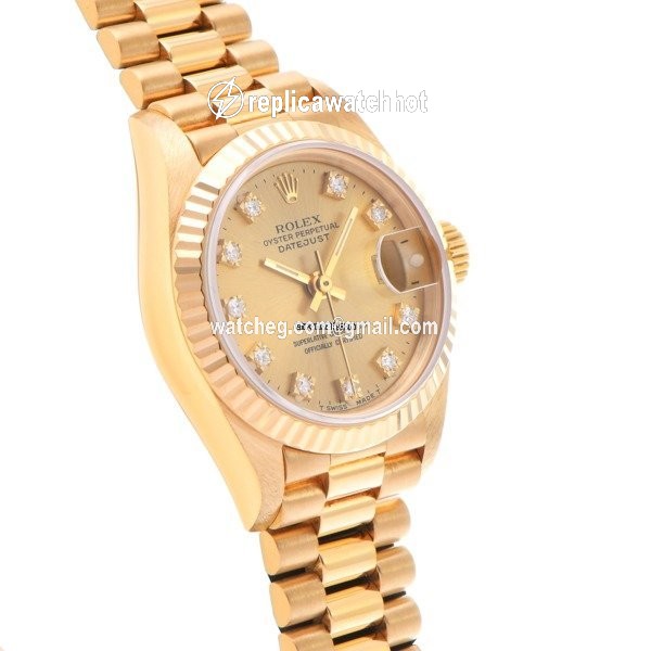 Rolex Lady-Datejust Womens watch Yellow gold Automatic 69178G 2