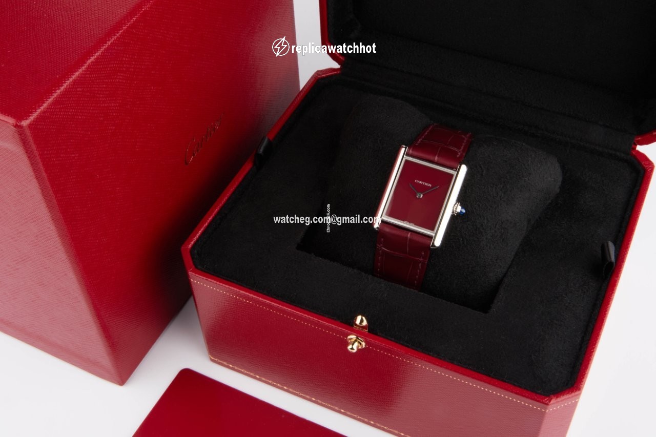 Cartier Tank Mens watch Unisex Quartz Steel WSTA0054 2