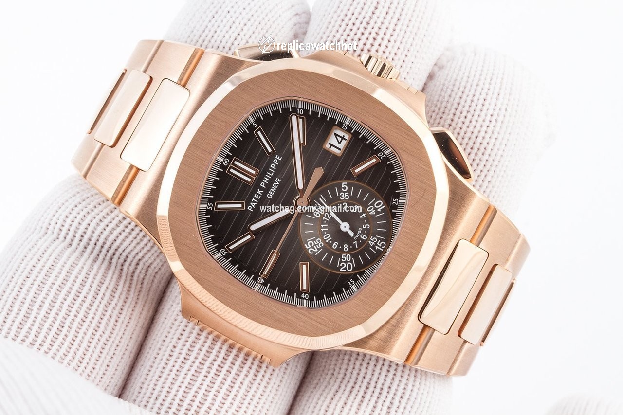 Patek Philippe Nautilus Mens watch Unisex Automatic Rose gold 5980 1R-001 2