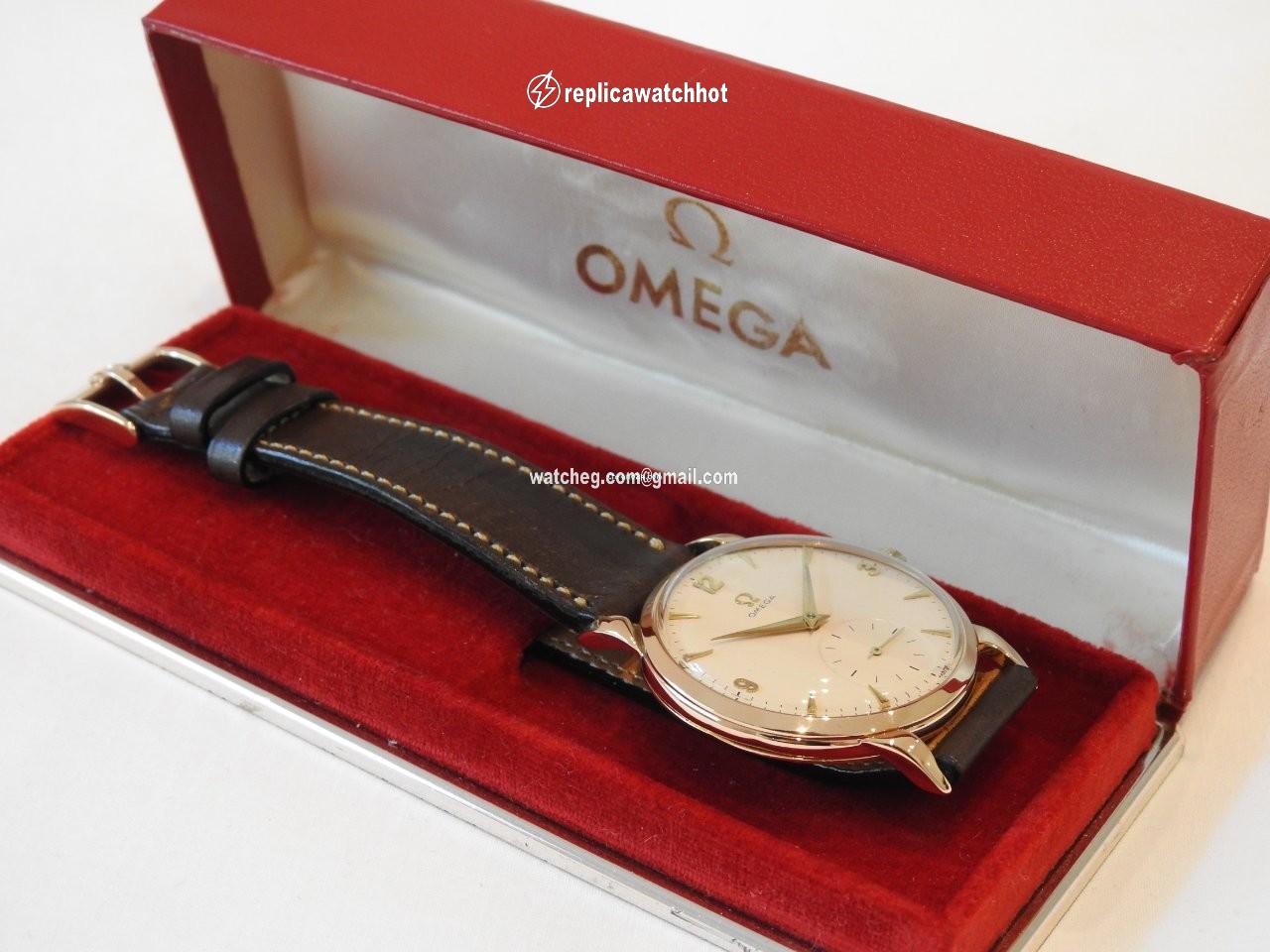 Omega De Ville Tresor Mens watch Unisex Manual winding Rose gold 2685 2
