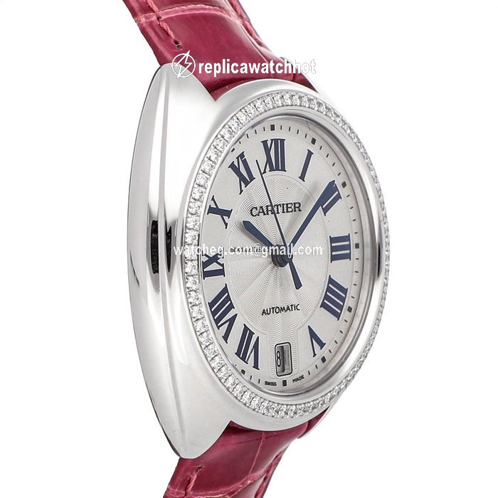 Cartier Cle de Cartier Womens watch Automatic White gold WJCL0014 2