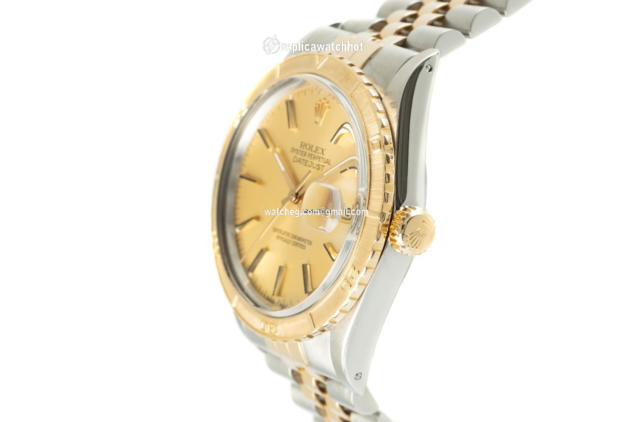 Rolex Datejust Turn-O-Graph Mens watch Unisex Gold Steel Automatic 16253 2