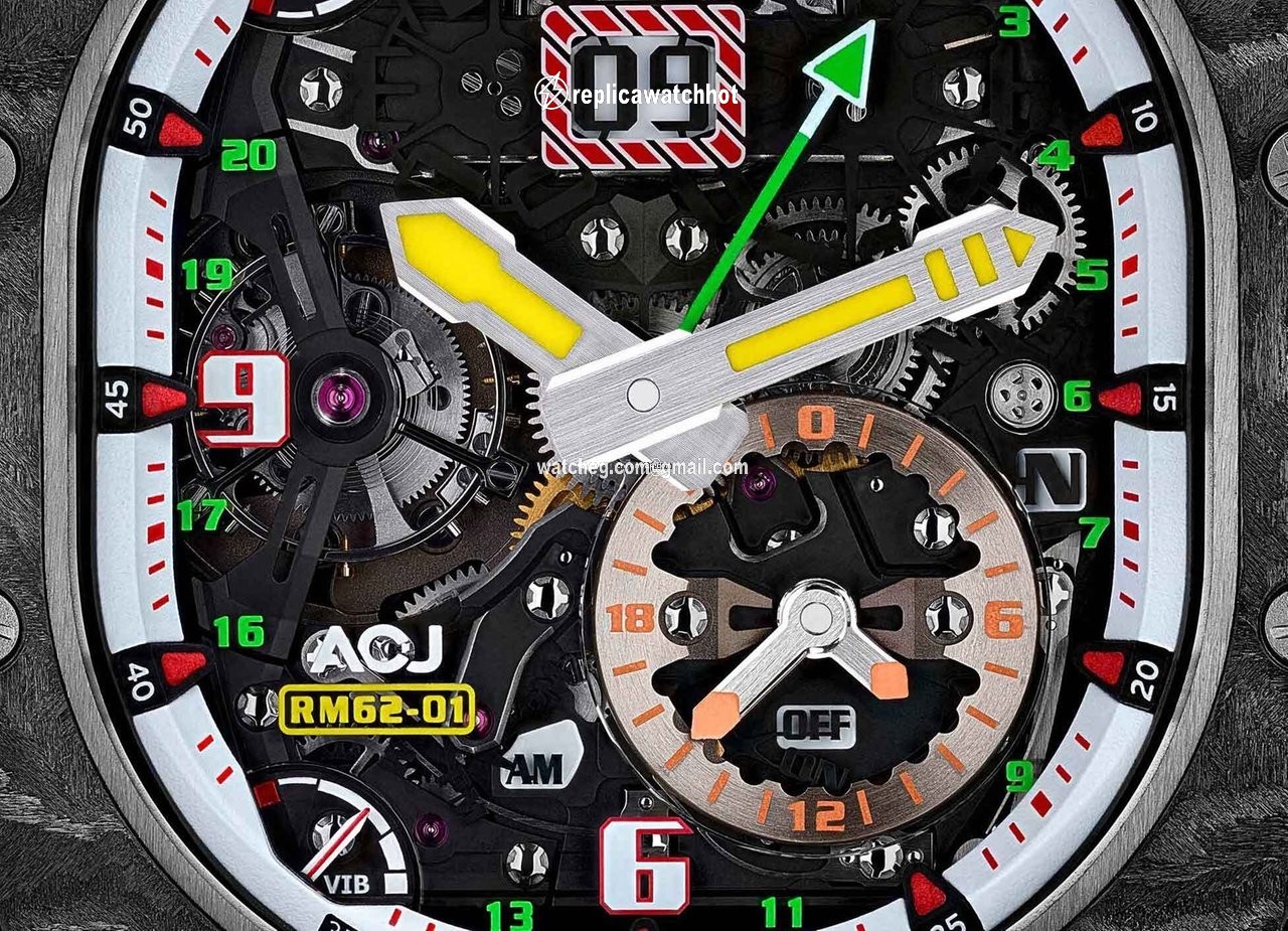 Richard Mille Mens watch Unisex Manual winding Carbon RM 62-01 2