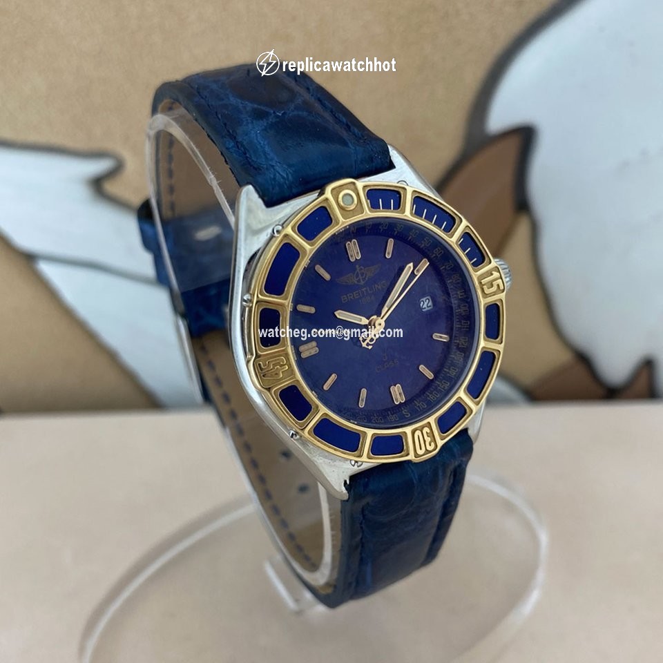 Breitling Lady J Quartz Gold Steel D52064 2