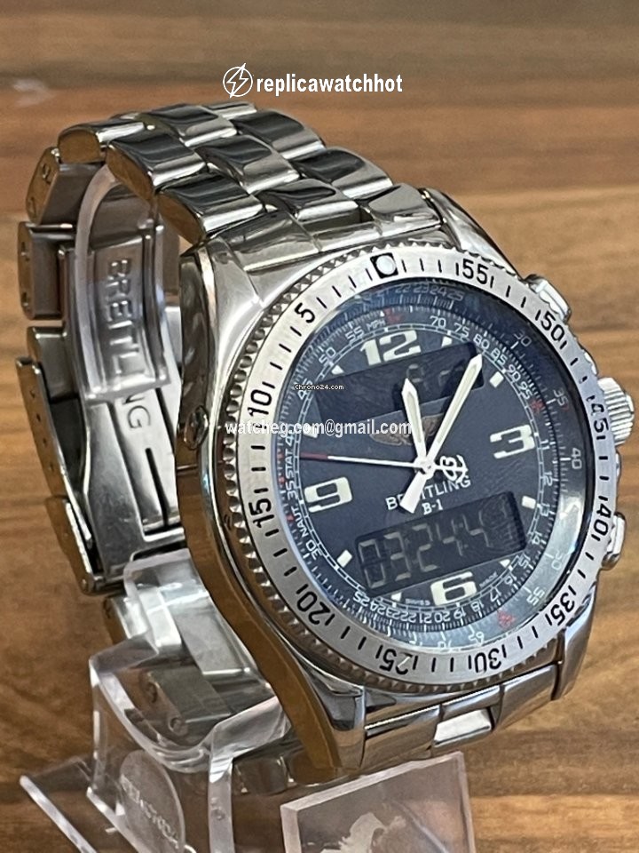 Breitling B-1 Mens watch Unisex Quartz Steel A68362 2