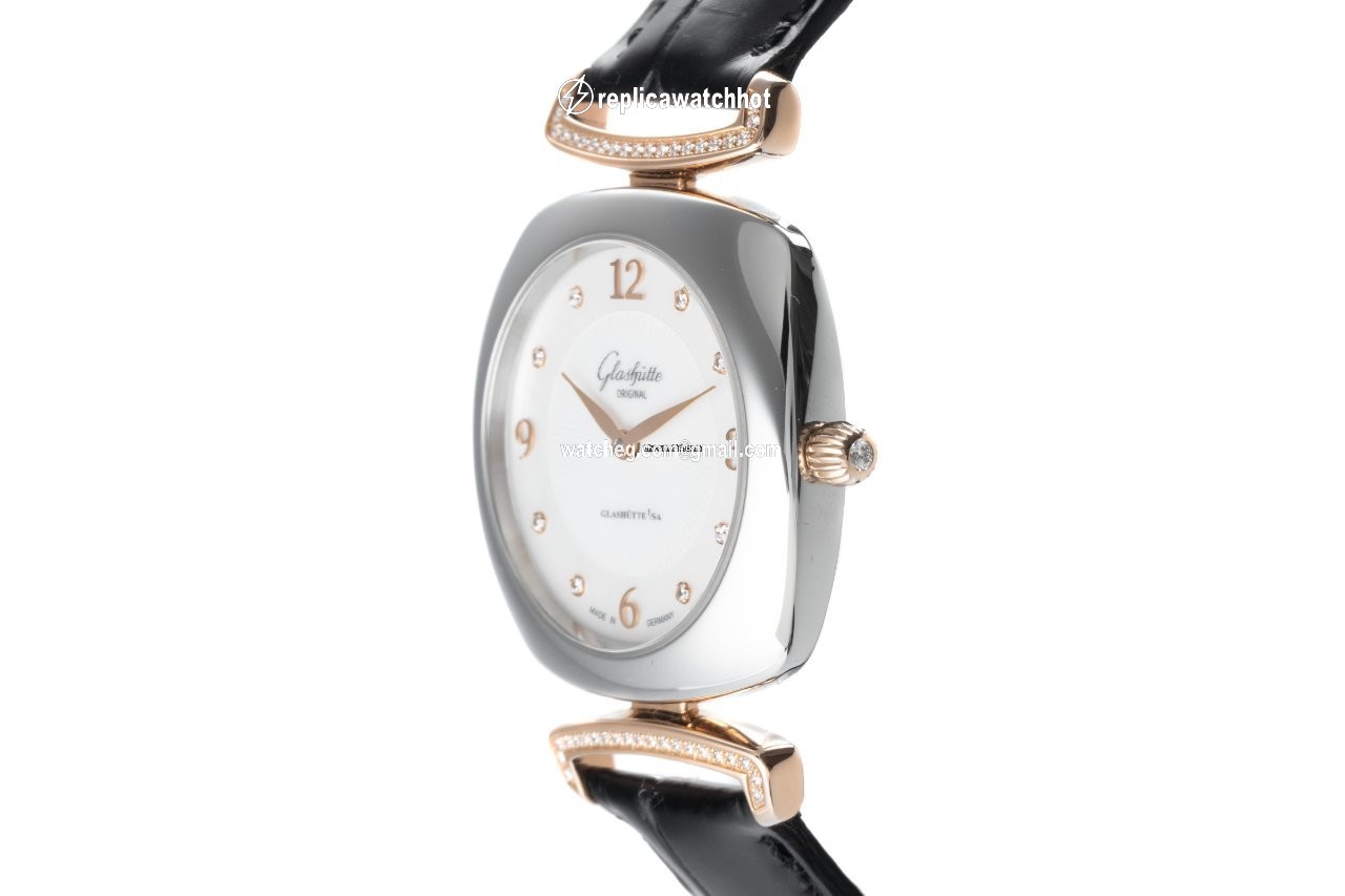 Glashtte Original Pavonina Womens watch Quartz Gold Steel 1-03-02-04-16-34 2