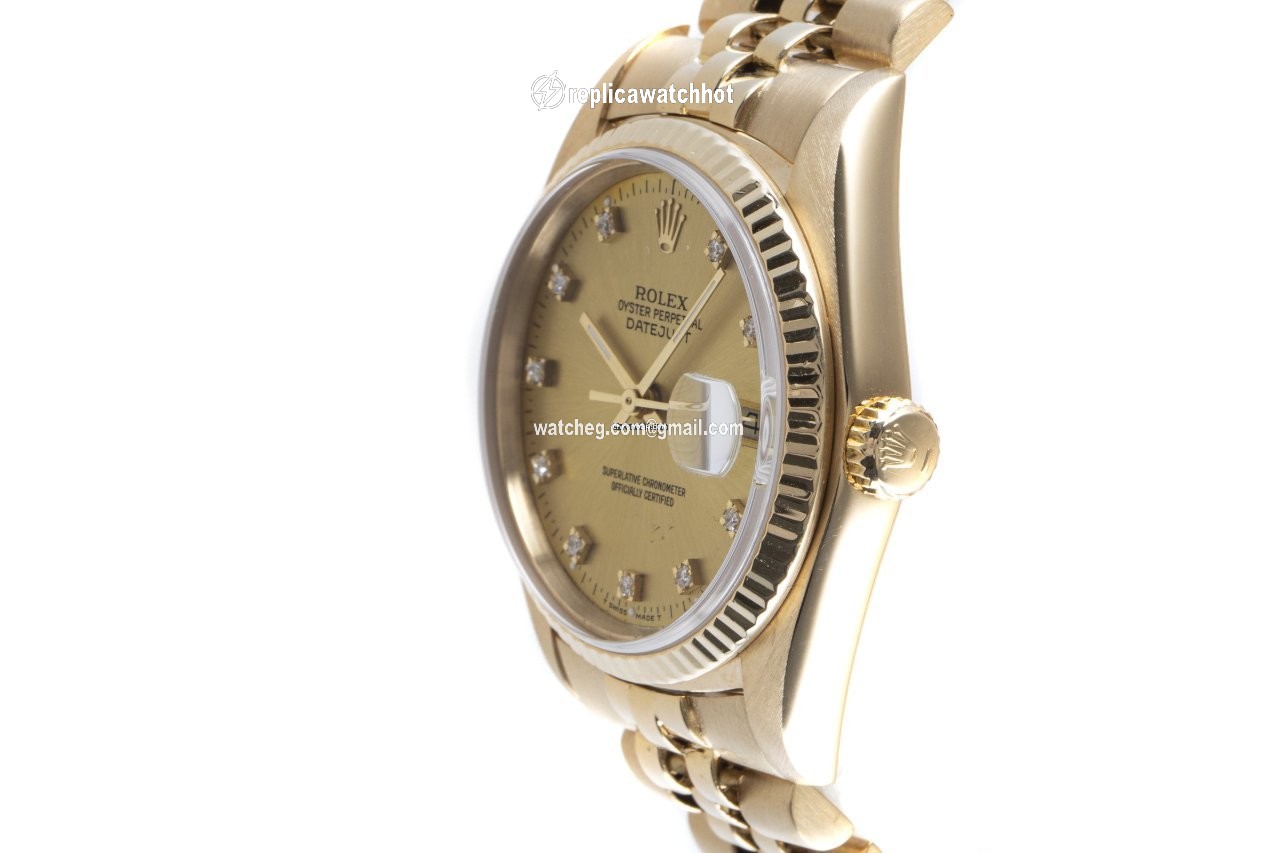 Rolex Datejust 36 Mens watch Unisex Yellow gold Automatic 16018 2