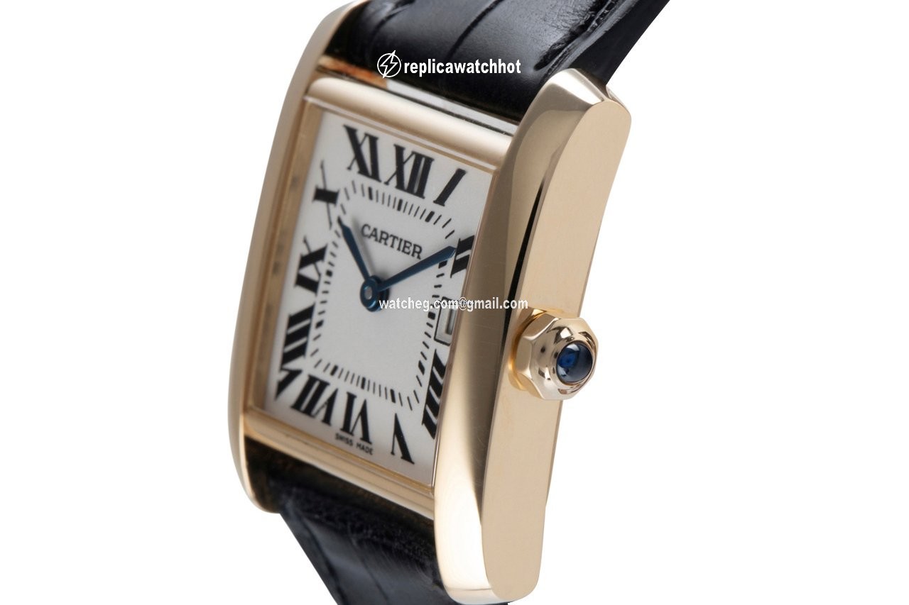 Cartier Tank Francaise Womens watch Quartz Yellow gold 2466 2
