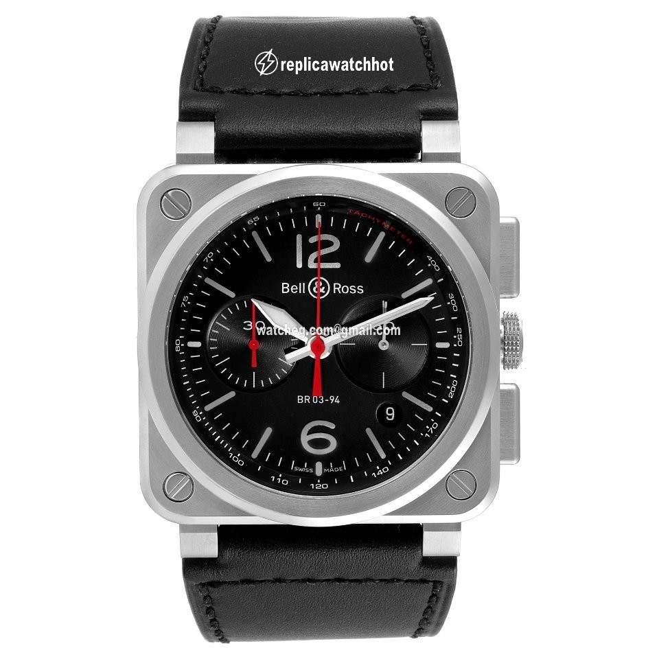 Bell & Ross BR 03-94 Chronographe Mens watch Unisex Automatic Steel BR0394-BLC-ST SCA 2