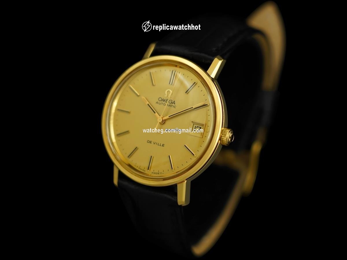 Omega De Ville Mens watch Unisex Automatic Gold Steel 7682 2