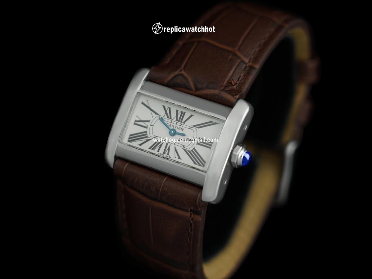 Cartier Tank Divan Womens watch Quartz Steel 8145 2