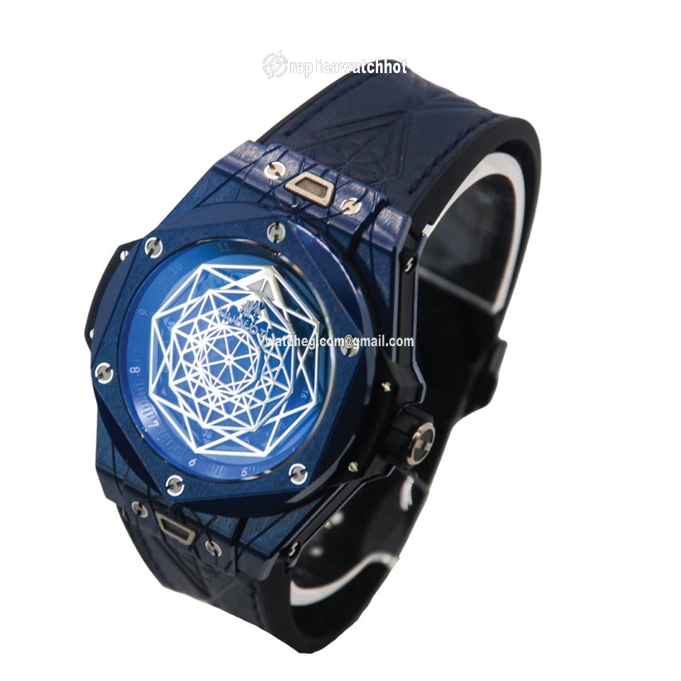 Hublot Big Bang Sang Bleu Mens watch Unisex Automatic Ceramic 415.EX.7179.VR.MXM19 2