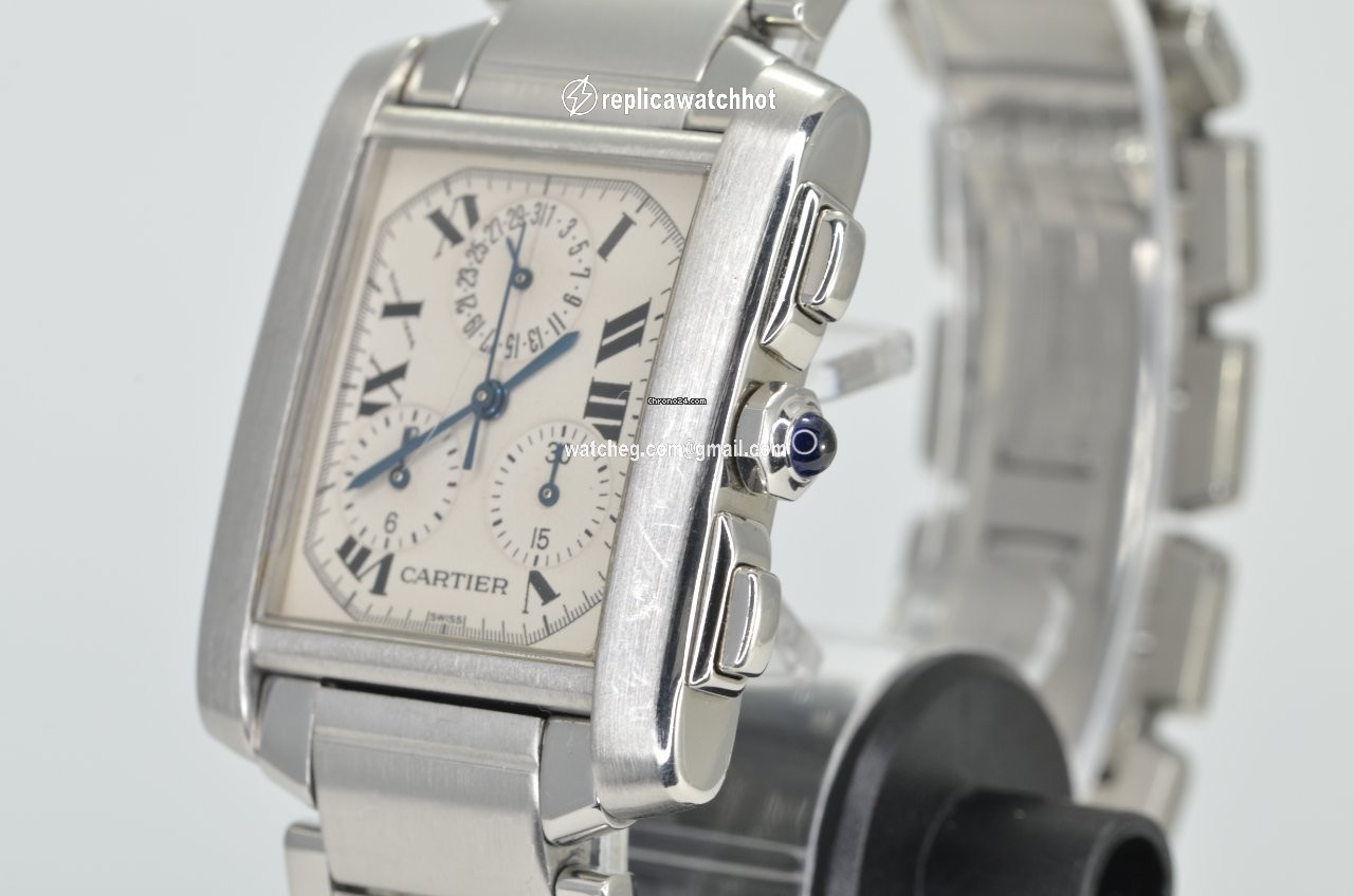 Cartier Tank Francaise Mens watch Unisex Quartz Steel 2303 2