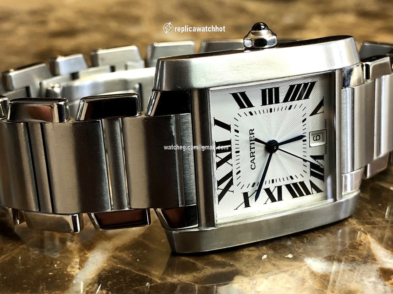 Cartier Tank Francaise Mens watch Unisex Automatic Steel W51002Q3 2