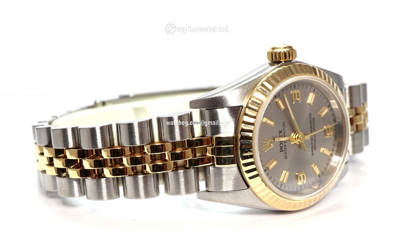 Rolex Oyster Perpetual 26 Womens watch Gold Steel Automatic 76193 2