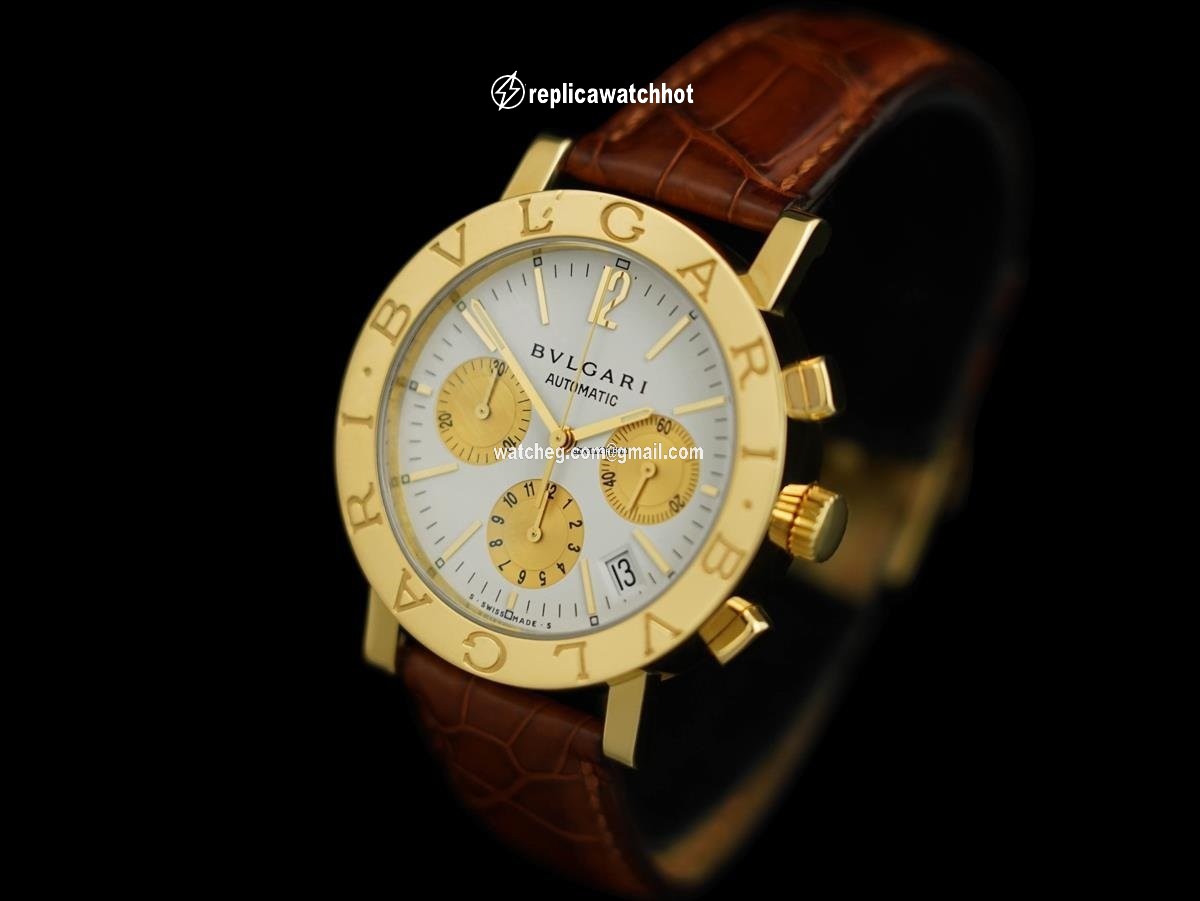Bulgari Mens watch Unisex Automatic Yellow gold 8057SH 2