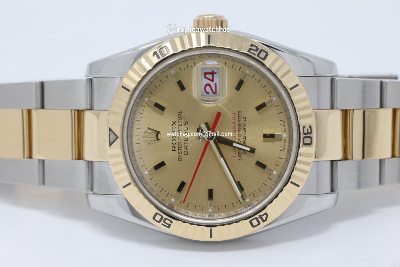 Rolex Datejust Turn-O-Graph Mens watch Unisex Gold Steel Automatic 116263 2