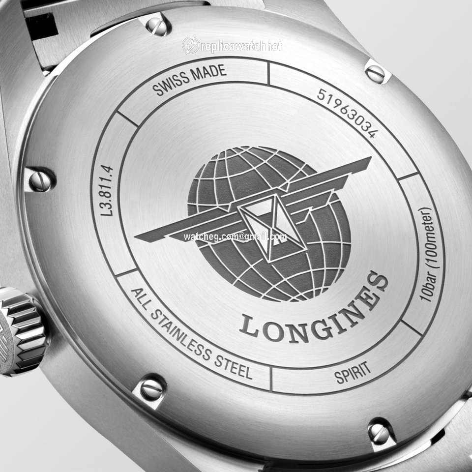 Longines Spirit Mens watch Unisex Automatic Steel L3.811.4.93.6 2