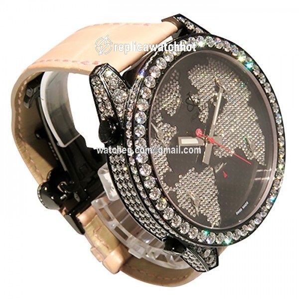 Jacob & Co. Five Time Zone Quartz Steel JC-47SCFDCB 2