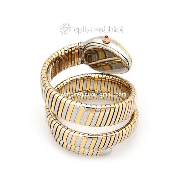 Bulgari Serpenti Quartz Gold Steel SP35C6SPG.2T 2