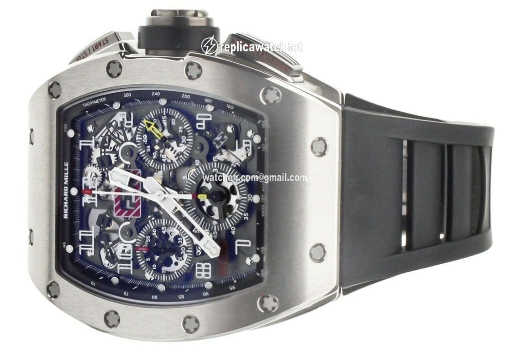 Richard Mille RM 011 Mens watch Unisex Automatic White gold RM11-FM 2