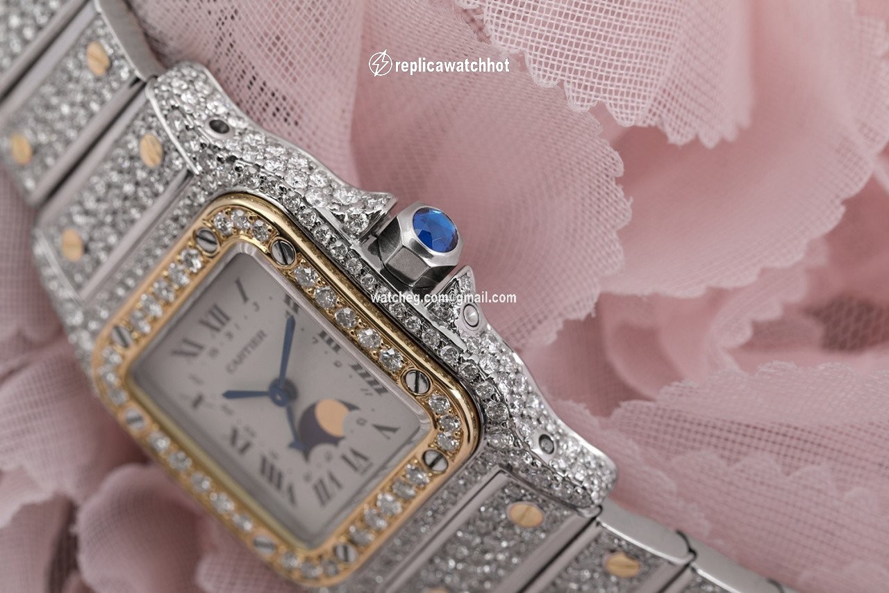 Cartier Santos Galbee Womens watch Quartz Gold Steel 119902 2